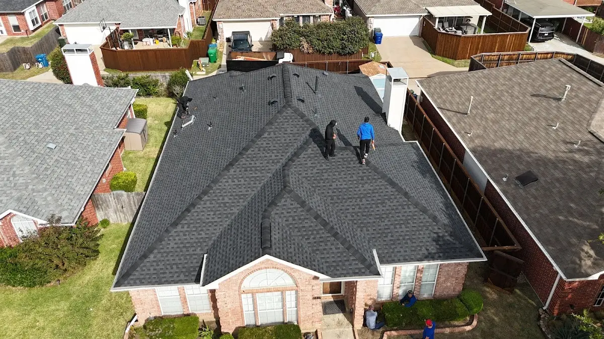 Slate & Tile Roof Repair work in progress on a Fairhope property